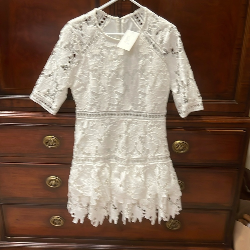 Lace tiered dress size L